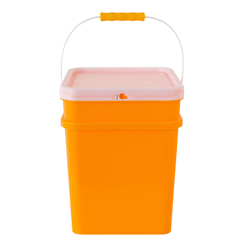 5 Gallon Plastic Square Tub IML Food Grade Square Bucket