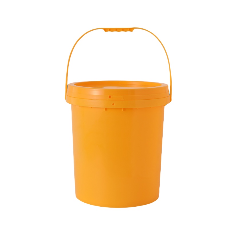 18L Portable Plastic Storage Bucket with Lid and Handle Multi-functional Bucket Paint Bucket